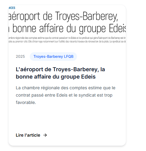 L'aéroport de Troyes-Barberey, la bonne affaire du groupe Edeis